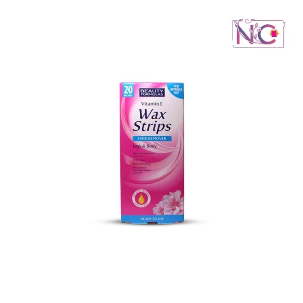 Beauty Formulas Vitamin E Wax Strips Hair Remover Legs & Body