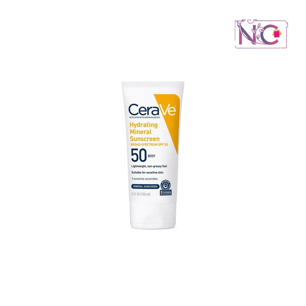 Cerave Hydrating Mineral Sunscreen SPF 50 Body Lotion 150ml