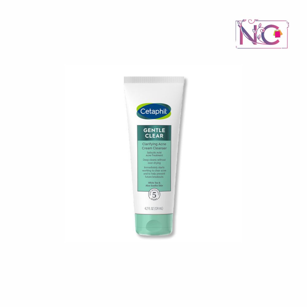 Cetaphil Gentle Clear Clarifying Acne Cream Cleanser-124ML