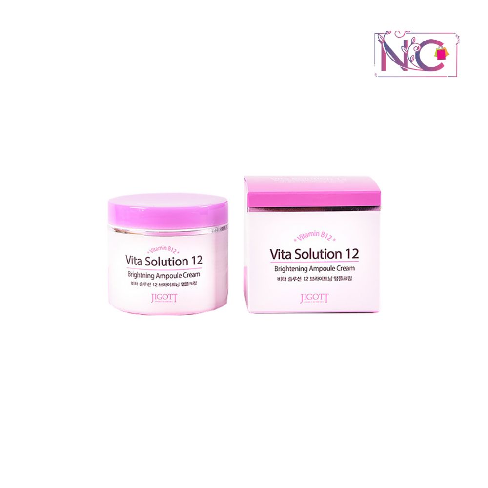 Jigott Vita Solution 12 Brightening Ampoule Cream -100ml